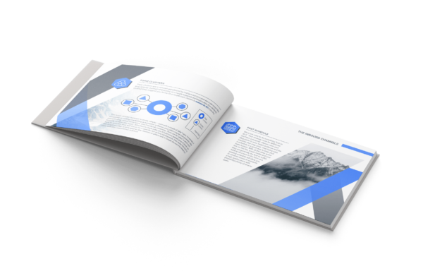Open book spotlighting blog strategy and editorial calendar marketing strategy